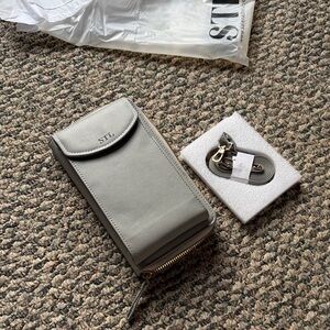 STL Gray Crossbody Wallet Phone Bag